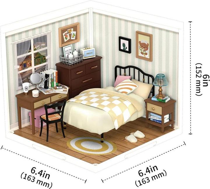 Actual product image Rolife Sweet Dream Bedroom - Diorama