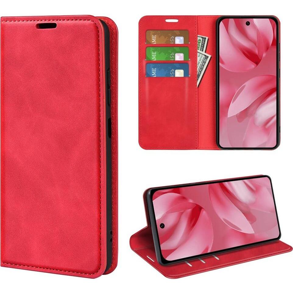 Cover-Discount Google Pixel 10 - Stand Flip Case Hülle (Google Pixel 10, Google Pixel 10 Pro), Cover smartphone, Rosso