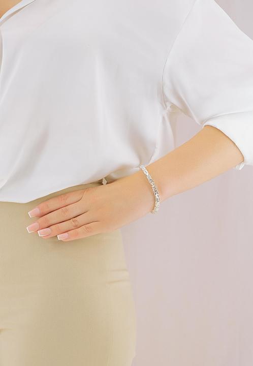 Immagine prodotto Muau Catena del Re (19 cm, Argento)