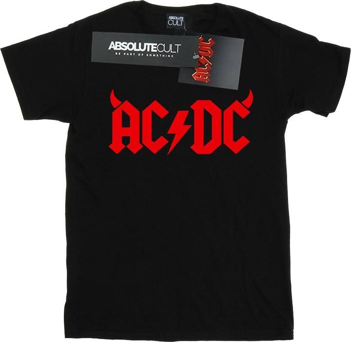 Immagine prodotto AC/DC Maglietta in cotone con logo Horns delle ragazze (140, 146)