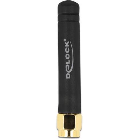 Thumbnail - Delock LPWAN 868 MHz Antenne SMA Stecker 1,6 dBi omnidirektional starr schwarz, Netzwerkantenne