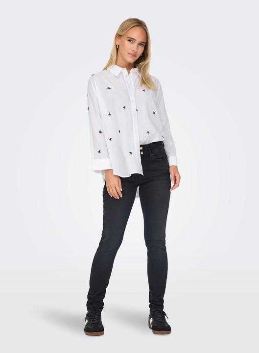 Produktbild Only Onlnew Lina Grace Ls Emb Shirt Noos Wvn (XS)