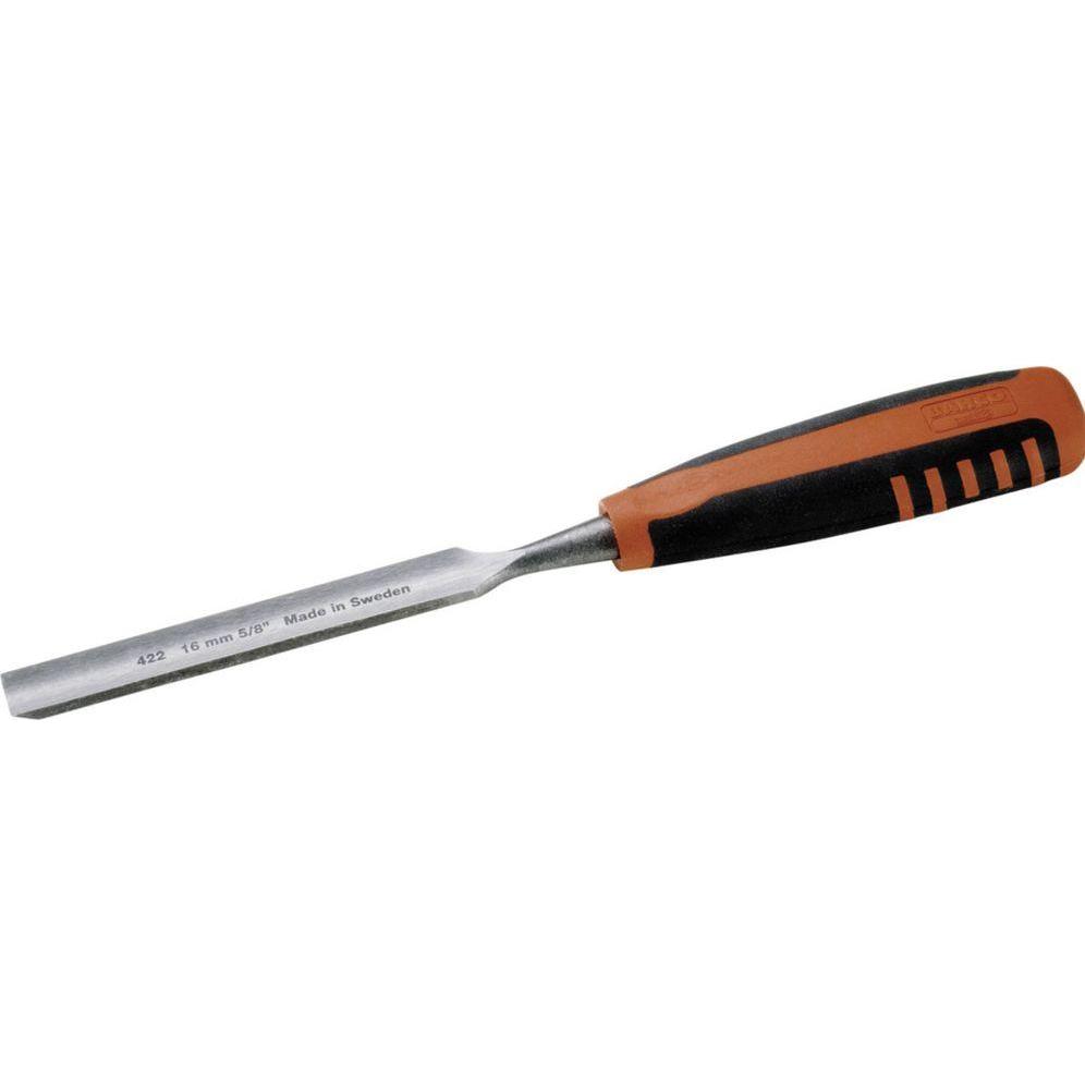Bahco, Beitel + Handhobel, Hohlbeitel mit gummiertem Griff, 10 mm (10 mm)