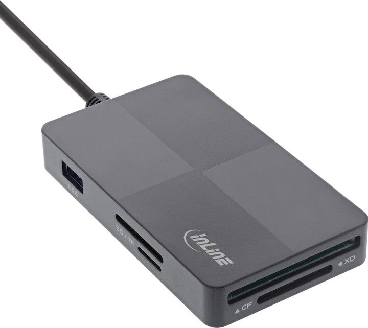 InLine USB 3.2 Multi Cardreader Hub (USB-A, 3 Ports)