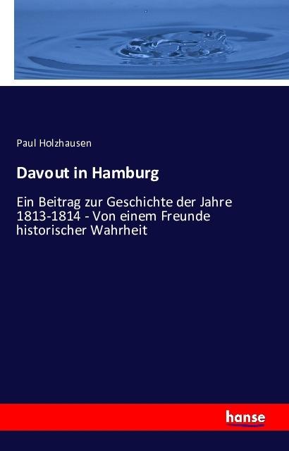 Produktbild Davout in Hamburg (Deutsch, Paul Holzhausen, 2016)