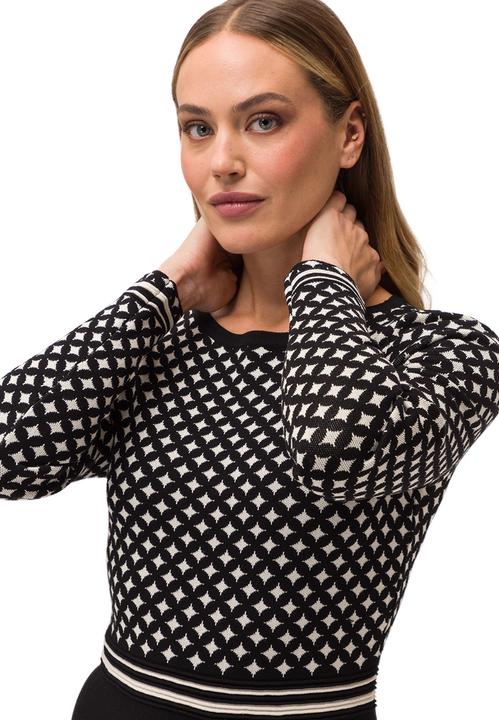 Produktbild Zero Strickkleid grafisches Muster (36)