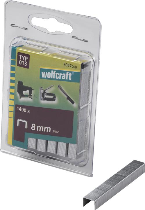 Image du produit wolfcraft 1400 Agrafes à dos large Type013, 8mm