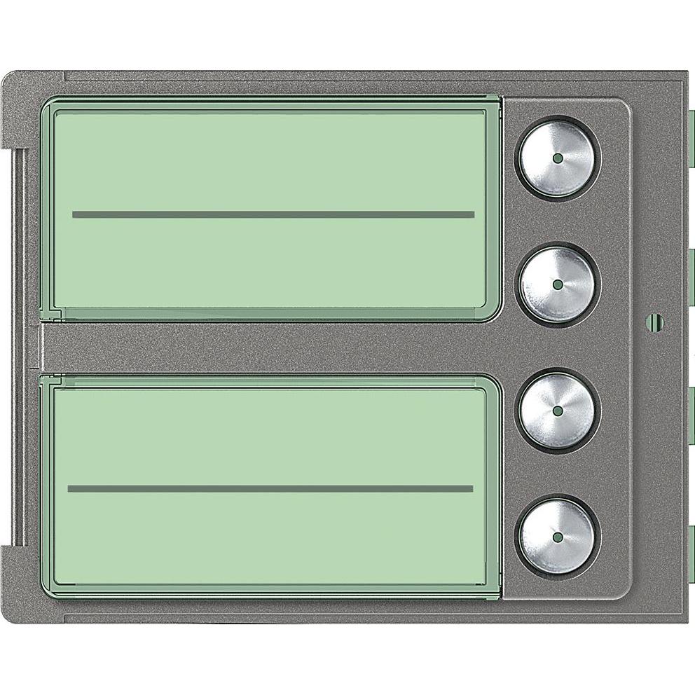 Legrand, Zubehör Gebäudesicherheit, Frontblende Ruftastmodul 4Rt Robur