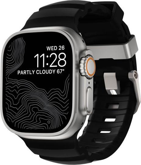 Produktbild Nomad Rocky Point Band Natural 46/49mm Carbon Black (FKM-Fluorelastomer, Titan Grad 5)