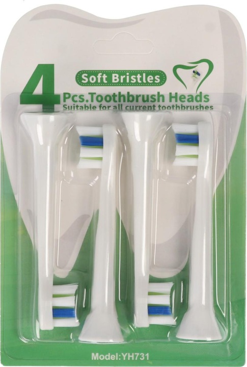 Immagine prodotto AccuCell Testina Mini Spazzolino di pulizia per spazzolini elettrici Philips, 4 pezzi (4 x)