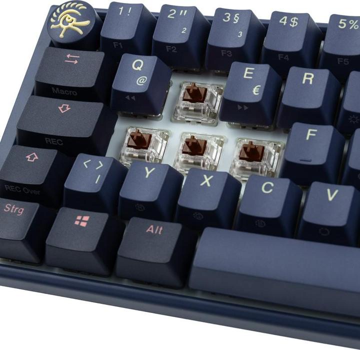 Produktbild Ducky One 3 Cosmic Blue SF Gaming Tastatur, RGB LED - MX-Brown (DE, Kabelgebunden)
