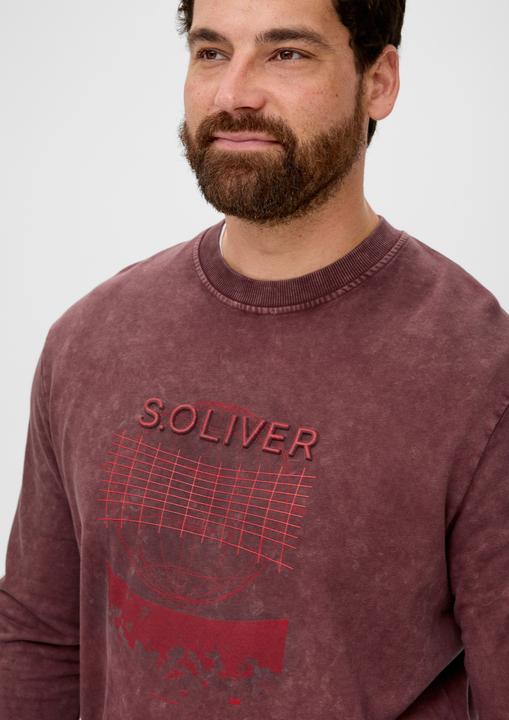 Produktbild s.Oliver Sweatshirt Sweatshirt mit Grafik-Print (3XL)