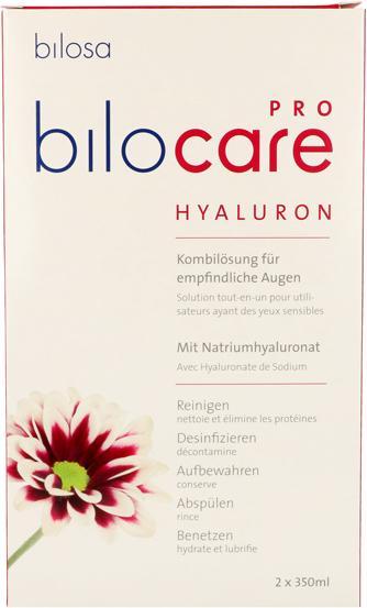 Actual product image Bilosa Bilocare Pro Hyaluron Doppelpack ml All-in-One Lösung (All in One solution, 350 ml)