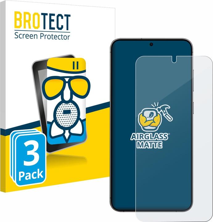 Produktbild BROTECT AirGlass Panzerglasfolie Matt (3 Stk., Samsung Galaxy S24+)