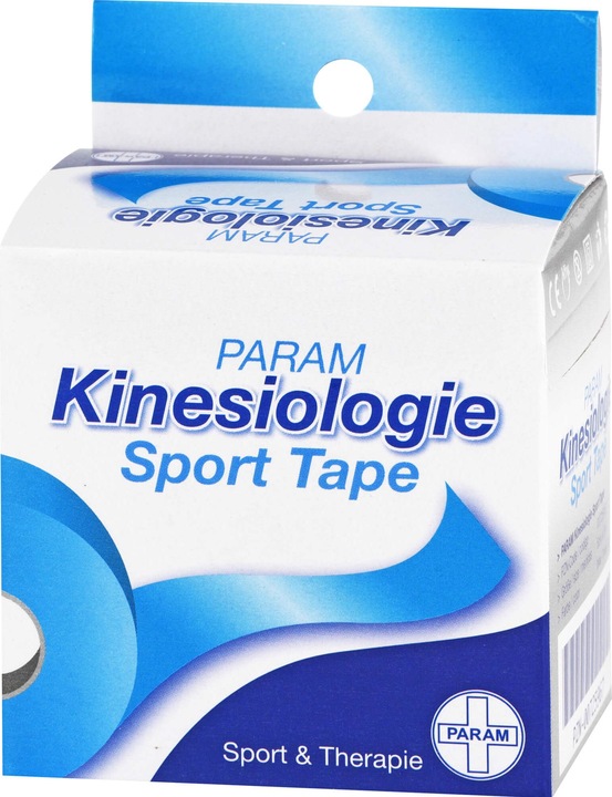 Actual product image Kinesiology Sport Tape 5 cm x 5 m Blue, 1 pc. plaster (5 m)