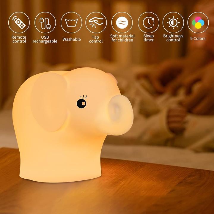 Actual product image Q-Nordic NiteLite - NiteLite Elephant - (QN0106)