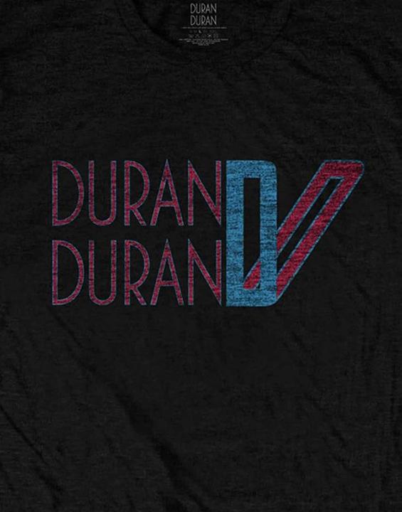 Actual product image Duran Duran Unisex Adult Double Logo Cotton T-Shirt (XXL)