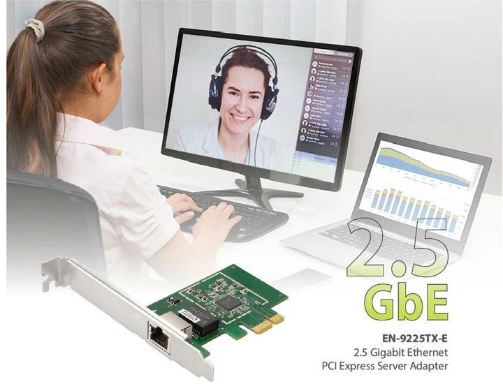 Produktbild edimax Netzwerkkarte EN-9225TX-E, 2.5Gbps PCI-Express x1 (RJ45)