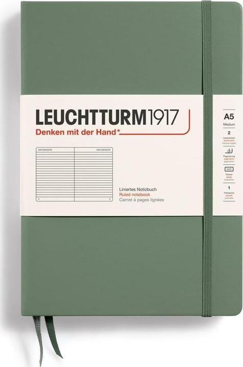 Image du produit Leuchtturm1917 Carnet de notes (A5, À rayures, Couverture rigide)