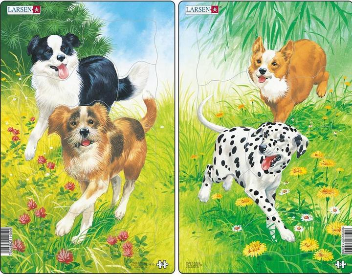 Immagine prodotto Larsen Puzzle - Cani (set di 2 midi) (10 pezzi)