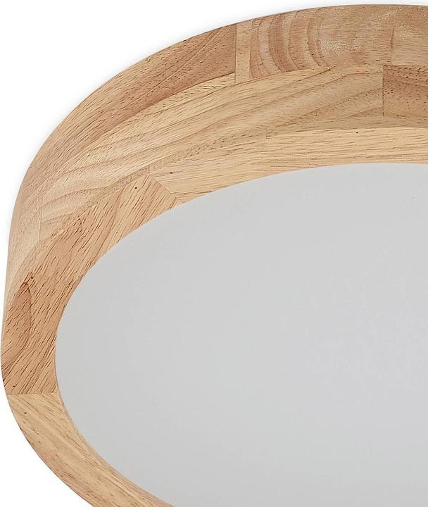 Produktbild Lindby Lanira LED-Deckenlampe aus Eichenholz, 30cm (1150 lm)