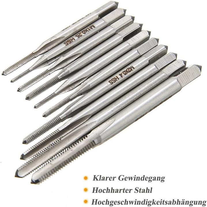 Saipor 10-teiliges Gewindebohrer Set