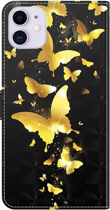 Immagine prodotto Cover-Discount iPhone 13 mini - caso effetto glitter farfalla oro (Apple iPhone 13 mini)