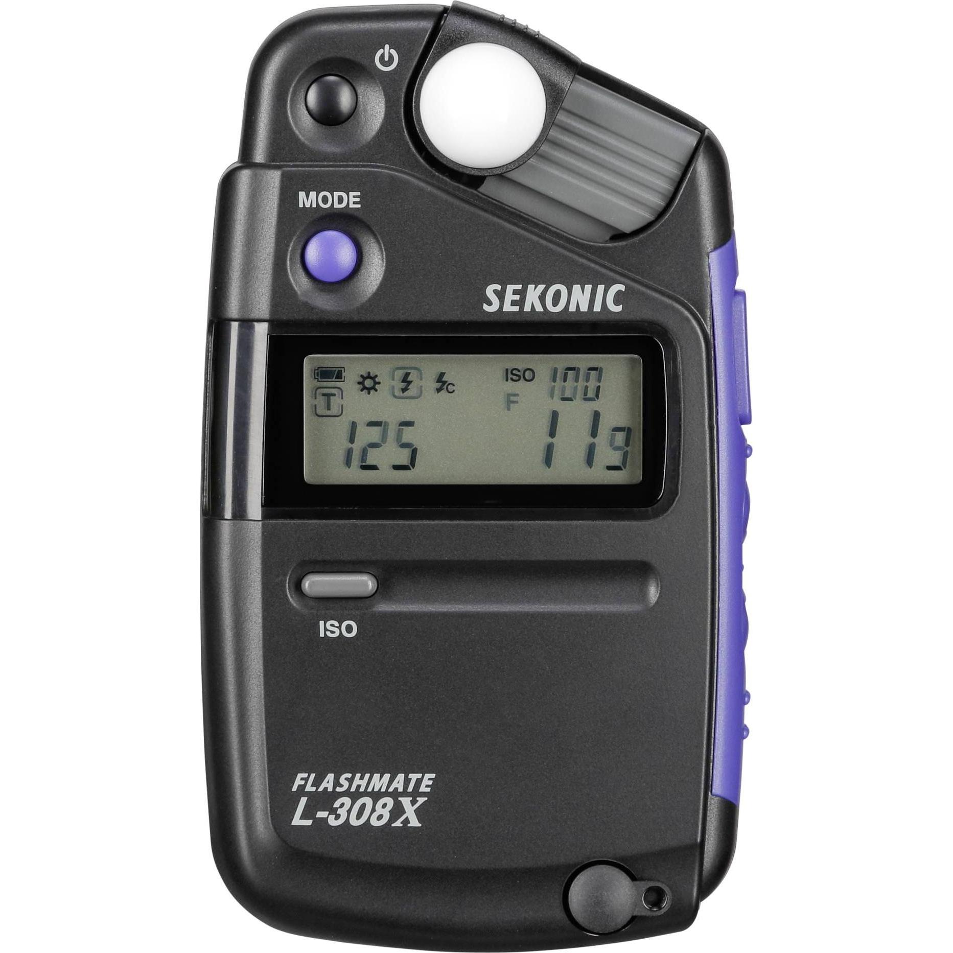 Sekonic Flashmate L-308X (Esposimetro), Accessori per flash, Nero, Blu