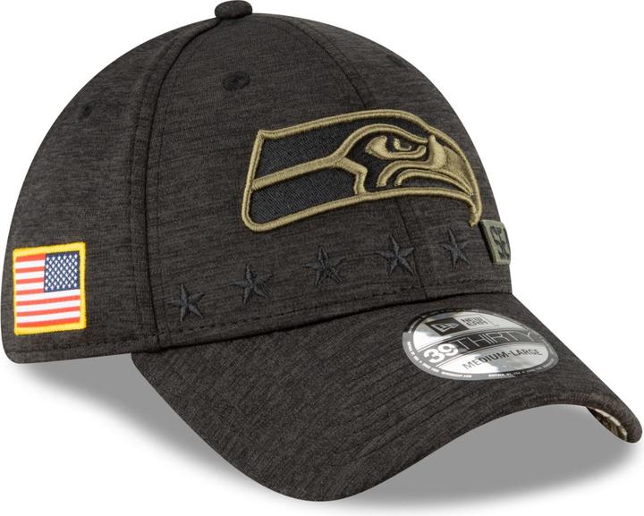 Image du produit New Era NFL Seattle Seahawks 39Thirty Salute to Service Cap (M, L)
