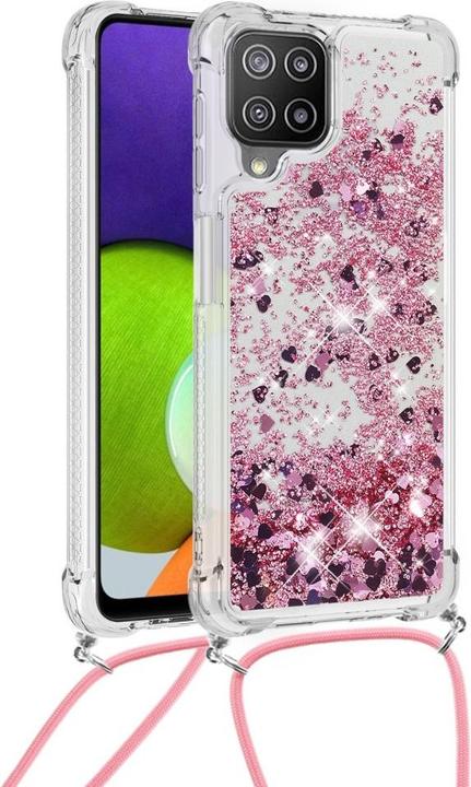 Immagine prodotto Cover-Discount Galaxy A22 4G - Custodia con cordino rosa