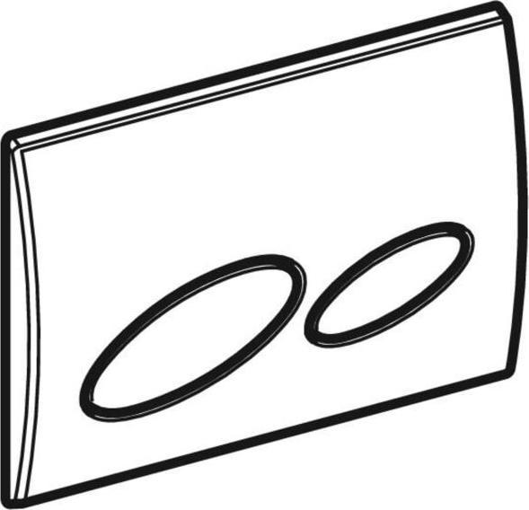 Produktbild Geberit Bettigungsplatte Kappa20 chrom 115.228.21.1