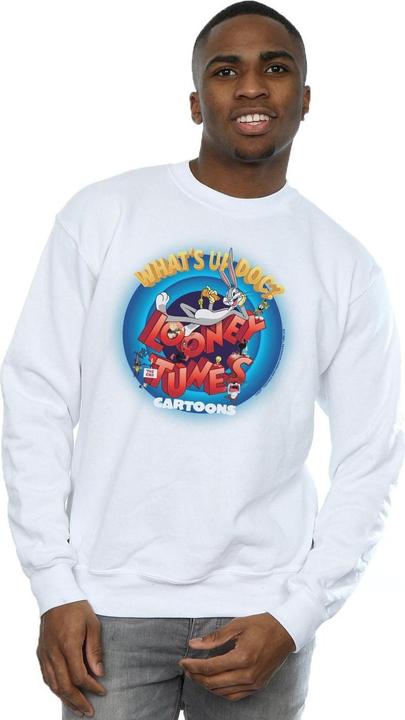 Actual product image Looney Tunes Mens Cartoons What's Up Doc Circle Sweatshirt (4XL)
