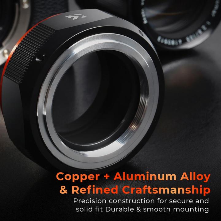 Immagine prodotto K&F Concept M10115 Attacco adattatore per obiettivo ad alta precisione, M42-FX PRO