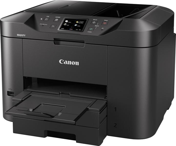 Produktbild Canon MAXIFY MB2755 Schwarz A4 MFP Farb Drucker drucken kopieren scannen fax Wlan Lan Cloud-Link (Tintenpatrone, Schwarz-Weiss)