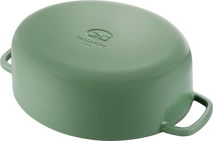 Produktbild Ballarini Bellamonte Cocotte 31 cm, oval, Grün (Bräter + Schmortopf, 31 x 15 cm)
