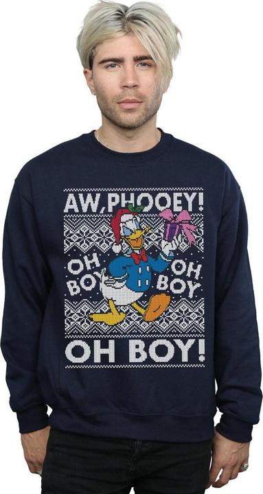 Immagine prodotto Disney Donald Duck Christmas Fair Isle Felpa Uomo (L)