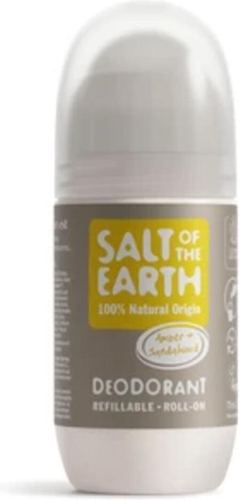 Actual product image Salt Of The Earth Deodorant Amber&Sandwood Roll-on (Roll-on, 75 ml)
