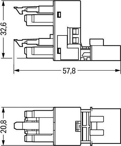 Produktbild Wago Netz-H-Verteiler Netz-Stecker