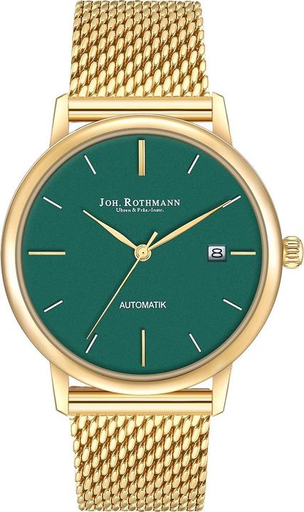 Produktbild John Rothmann Herren Automatikuhr Classic Edelstahl Gelbgold - 26869 (Analoguhr, 38.50 mm)