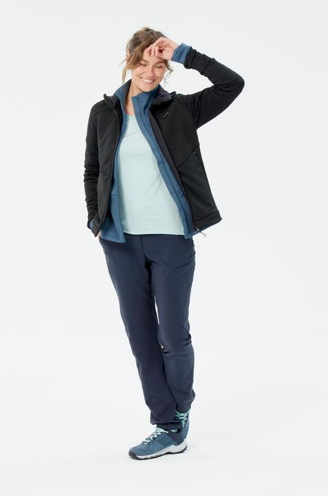 Immagine prodotto Quechua Giacca in pile da donna con cappuccio per l'escursionismo (L)