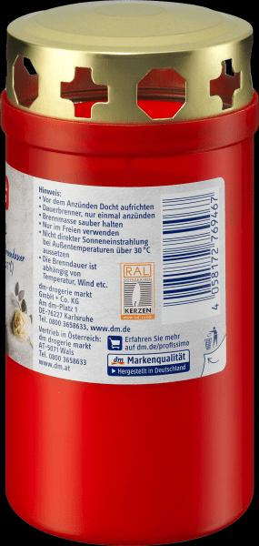 Actual product image dm Profissimo Grave candle with lid red (1 pcs.)