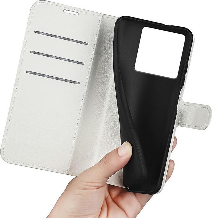 Actual product image Cover-Discount Xiaomi 13T / 13T Pro - Leather case cover white (Xiaomi 13T)