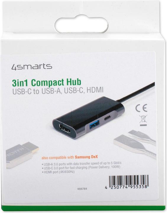 Produktbild 4smarts Kompakt (USB-C, 3 Ports)