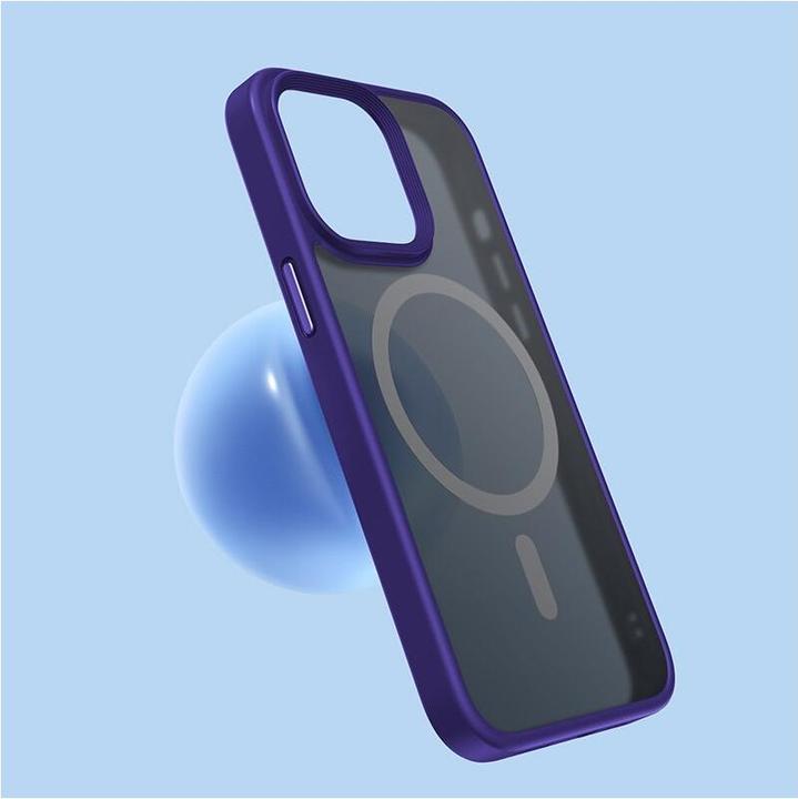 Actual product image Benks Magnetic Mist Protective Case iPhone 14 - purple (Apple iPhone 13, Apple iPhone 14)