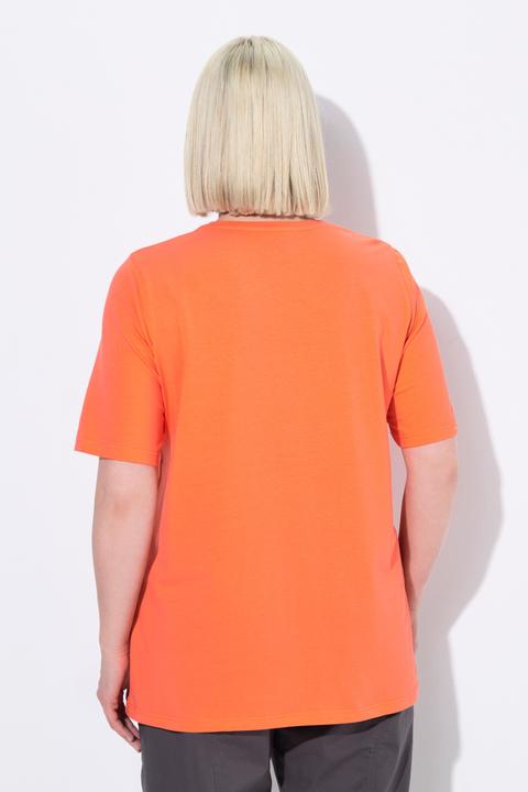 Produktbild Ulla Popken T-Shirt, A-Linie, V-Ausschnitt, Halbarm (58)