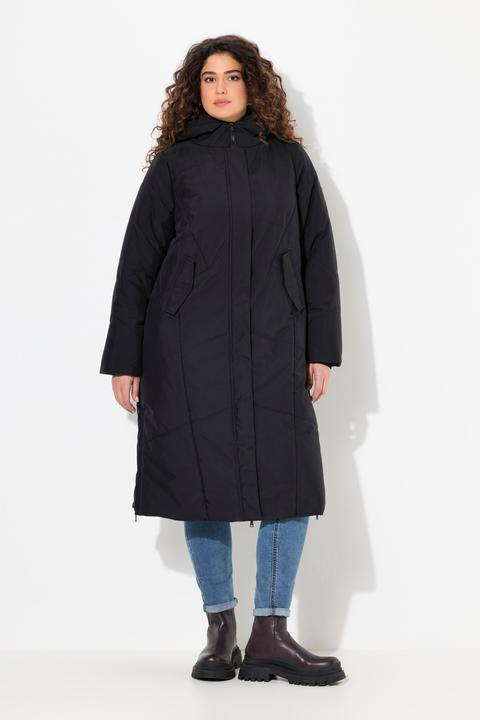 Immagine prodotto Ulla Popken Cappotto imbottito HYPRAR con zip a cursore doppio, collo alto e materiale riciclato (42, 44)