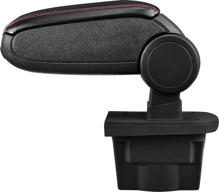 Actual product image Pro-Tec Centre armrest Opel Astra J with storage compartment imitation leather black with red stitching