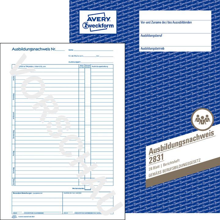 Actual product image Avery Form book "Training record", A4 (28 x)