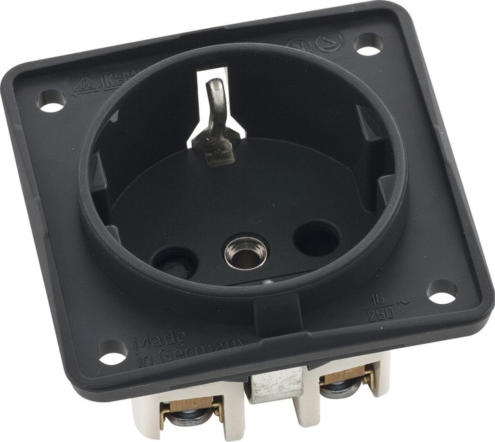 Produktbild Berker Schuko-Steckdose 0941952505 B.MOBIL anthrazit 16A mit KiSi