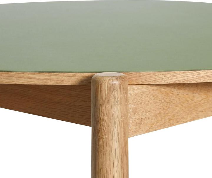 Image du produit Hübsch Oblique Esstisch Runde Olive (115 x 75 cm)
